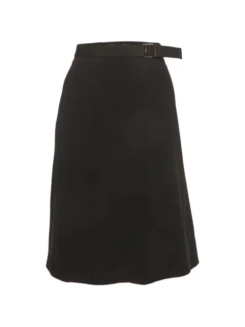 Gucci Pre-Owned belted crepe mini skirt Black 1292994