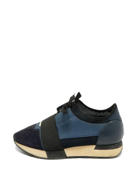 Balenciaga Pre-Owned Race Runner mesh-detail sneakers Blue 1332840