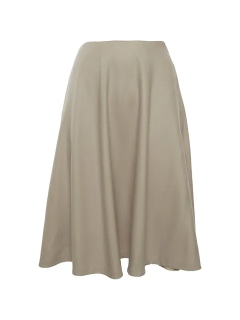 Gucci Pre-Owned flared midi skirt Neutrals 1320726