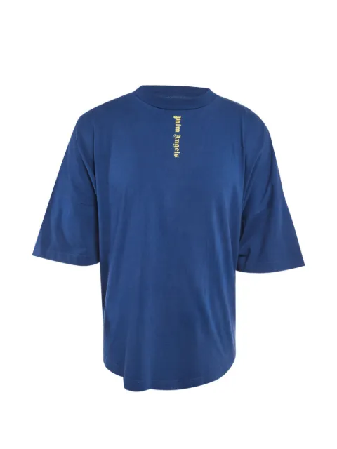 Palm Angels logo-print oversized T-shirt Blue 1289619