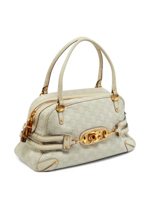 Gucci Pre-Owned large Guccissima Wave Boston bag Neutrals 1312109