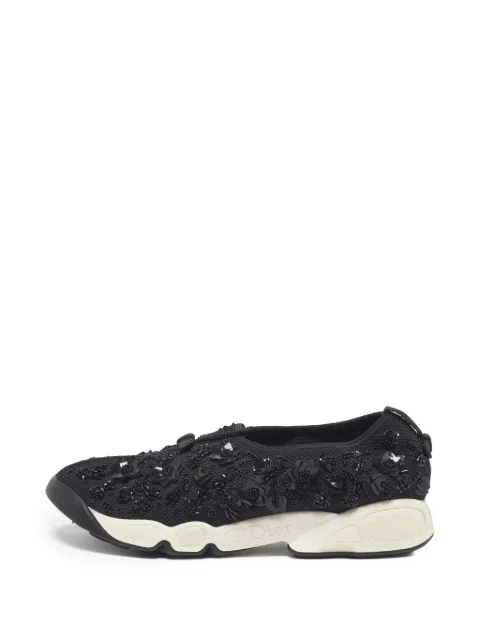 Christian Dior Pre-Owned Fusion slip-on sneakers Black 1289710