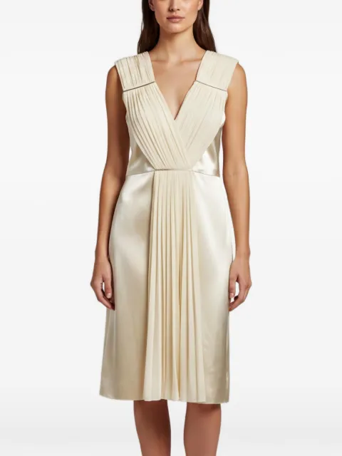 Christopher Kane draped-detail midi dress Neutrals 1342845