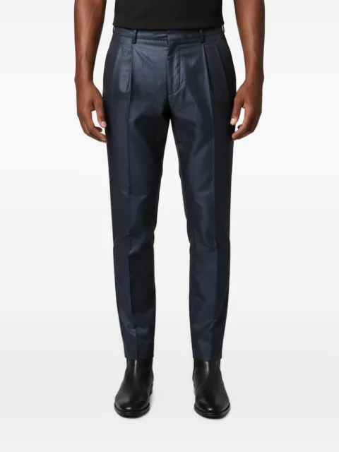Emporio Armani Pre-Owned belt-loops trousers Blue 1351602