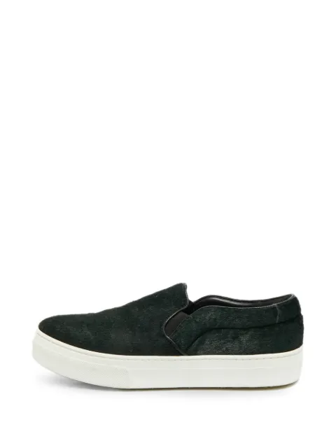 Celine Pre-Owned calf hair slip-on sneakers Green 1324222