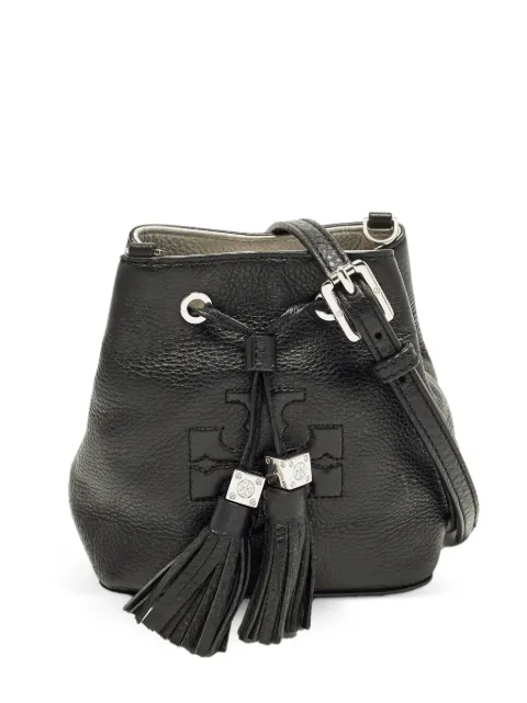 Tory Burch mini Thea tassel bucket bag Black 1336298
