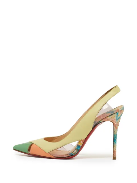 Christian Louboutin Pre-Owned Air Chance slingback pumps Yellow 1279134