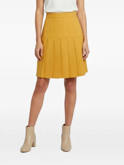 Gucci Pre-Owned pleated A-line mini skirt Yellow 1340510