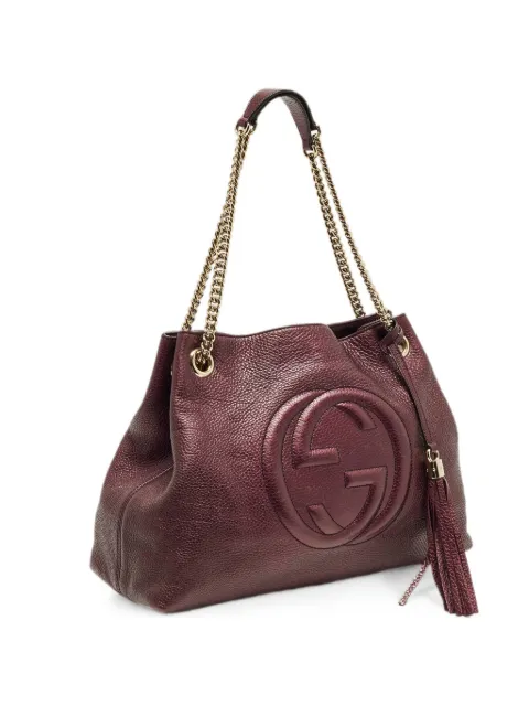 Gucci Pre-Owned Soho leather shoulder bag Red 1325300