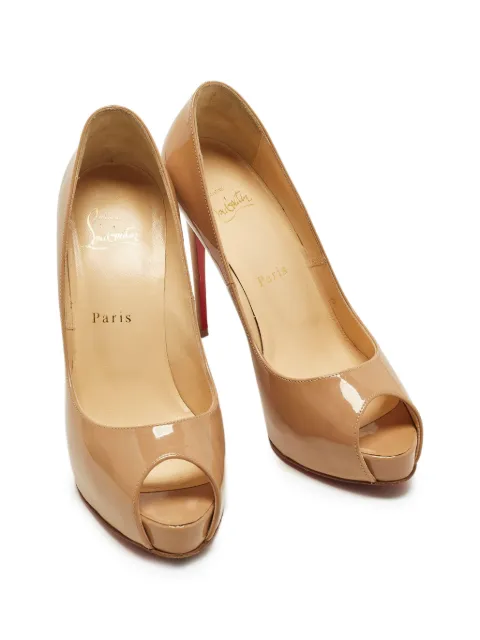 Christian Louboutin Pre-Owned Very Privé peep-toe pumps Neutrals 1335911