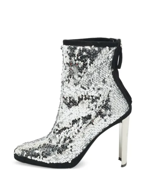 Giuseppe Zanotti Vintage sequinned ankle boots Silver 1342264