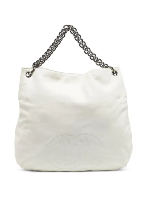 CHANEL Pre-Owned 2006-2008 CC chain shoulder bag White 1315646