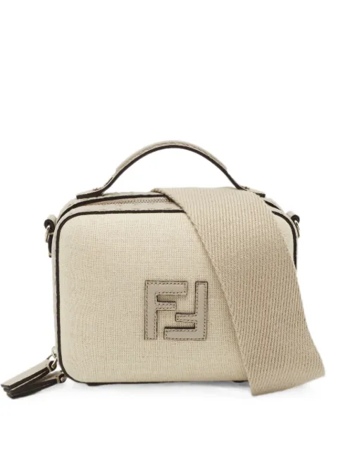 Fendi Pre-Owned FF motif Suitcase shoulder bag Neutrals 1340550