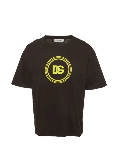 Dolce & Gabbana Pre-Owned DG-logo T-shirt Black 1333768