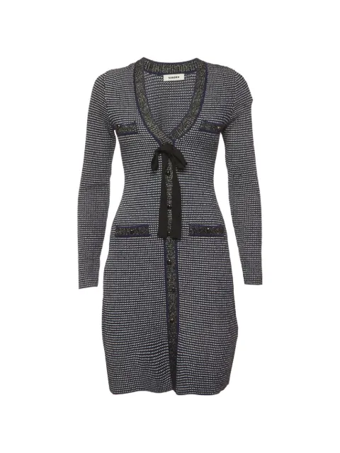 Maje button-up long-sleeve mini dress Blue 1329830