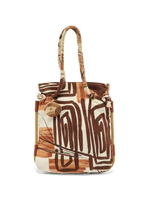 Marni Pre-Owned print rope-detail tote bag Neutrals 1358724