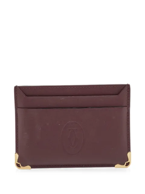 Cartier Must de Cartier leather card holder Brown 1348207
