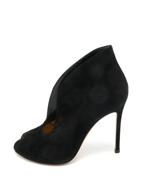 Gianvito Rossi Vamp peep-toe ankle boots Black 1277001
