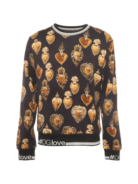 Dolce & Gabbana Pre-Owned Sacred Heart print hoodie Black 1338073