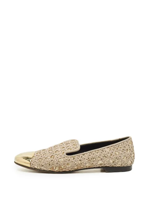 Giuseppe Zanotti Vintage metal-toe loafers Gold 1275111