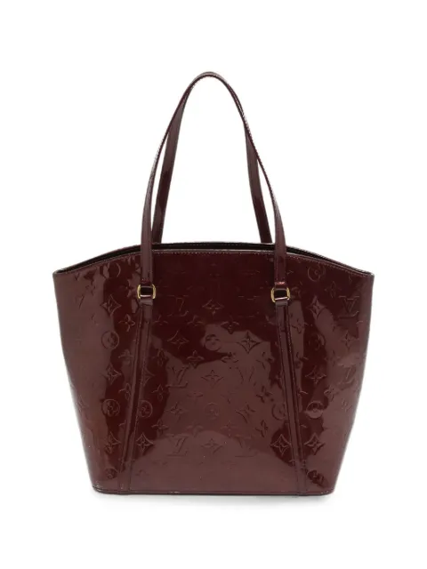 Louis Vuitton Pre-Owned 2015 Avalon monogram Vernis tote bag Red 1324680