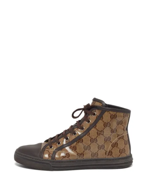 Gucci Pre-Owned Trim California high-top sneakers Brown 1302557