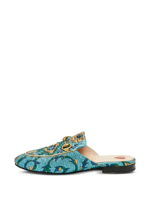 Gucci Pre-Owned Princetown Horsebit mules Blue 1299868