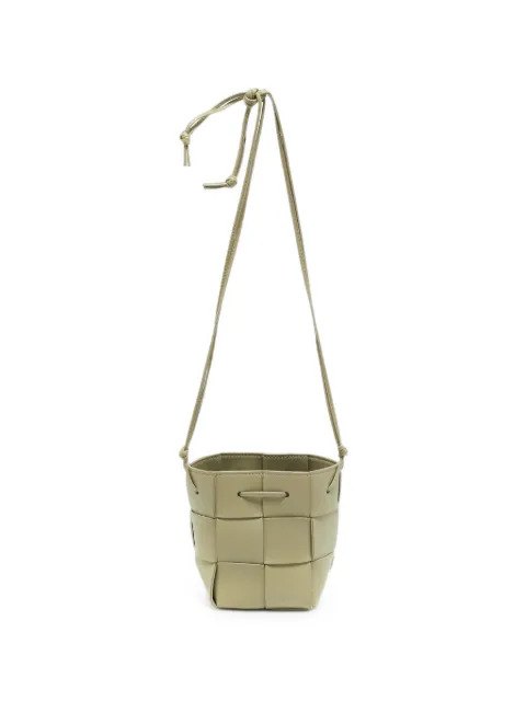 Bottega Veneta Pre-Owned Cassette Intreccio bucket bag Green 1294418