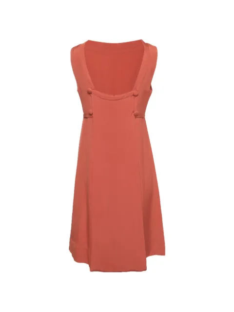 Balenciaga Pre-Owned sleeveless button-detail dress Orange 1320480