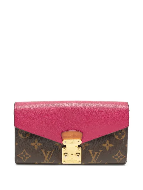 Louis Vuitton Pre-Owned Louis Vuitton Pallas Grape Monogram Canvas and Leather Continental Wallet Brown 1355950