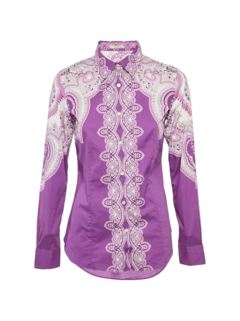 Etro Pre-Owned paisley-print shirt Purple 1275773