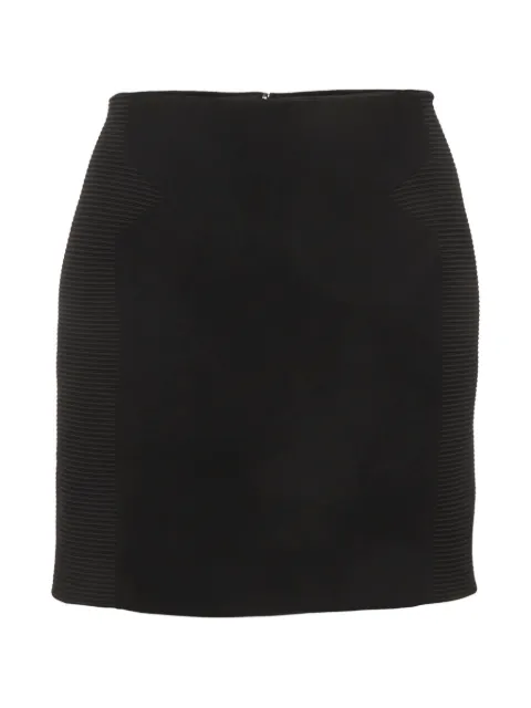 Versace Pre-Owned ribbed mini skirt Black 1312290