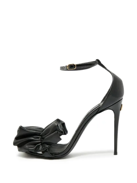 Dolce & Gabbana Pre-Owned Keira ruched-detail sandals Black 1296459