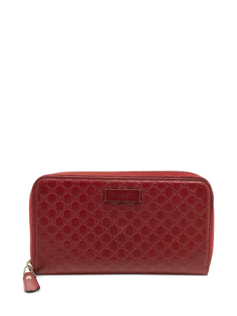 Gucci Pre-Owned Microguccissima zip-fastening wallet Red 1358890