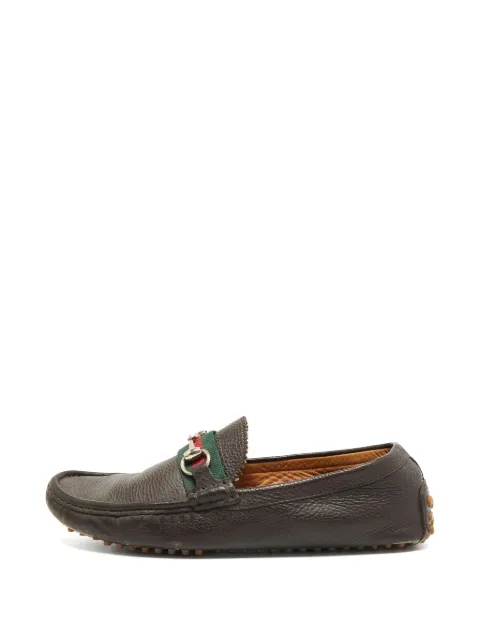 Gucci Pre-Owned Web Horsebit loafers Brown 1316589