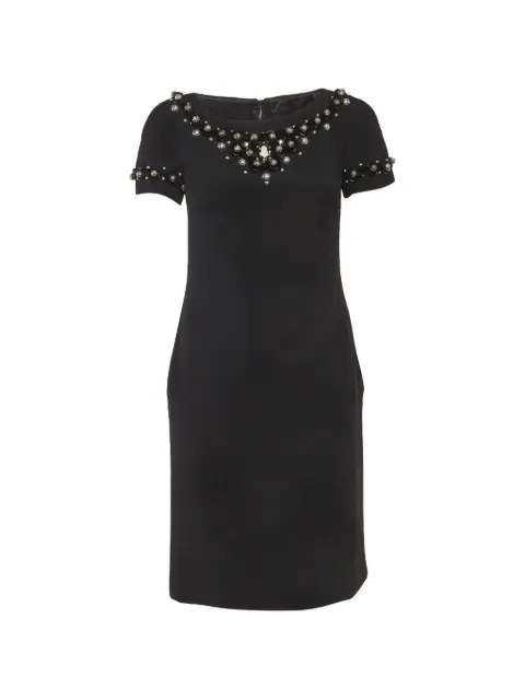 Dolce & Gabbana Pre-Owned embellished wool dress Black 1293141