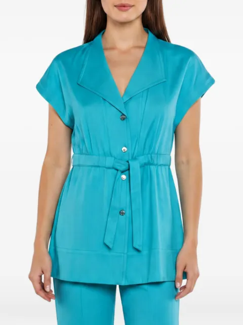 Brunello Cucinelli Vintage belted button-up shirt Blue 1345090