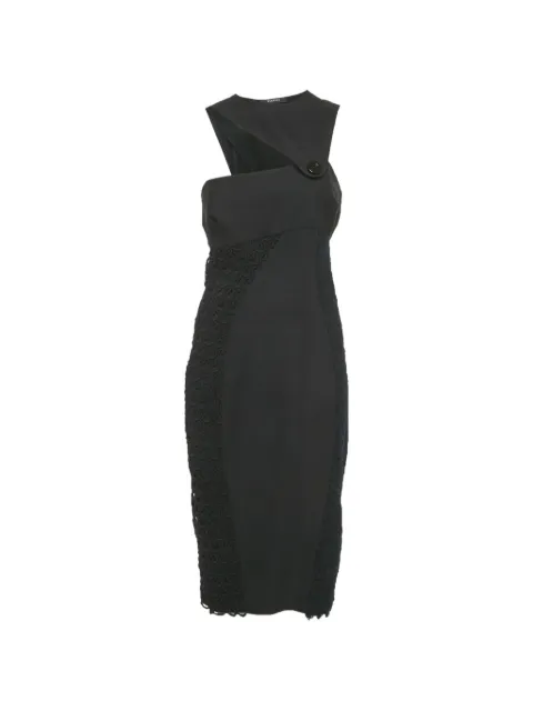 Versace Pre-Owned lace-detail mini dress Black 1278348