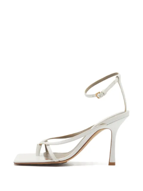 Bottega Veneta Pre-Owned Stretch heeled sandals White 1362680