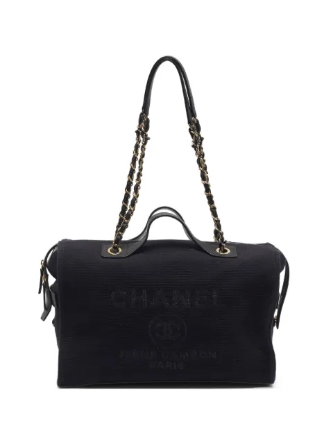 CHANEL Pre-Owned Deauville shoulder bag Black 1339766