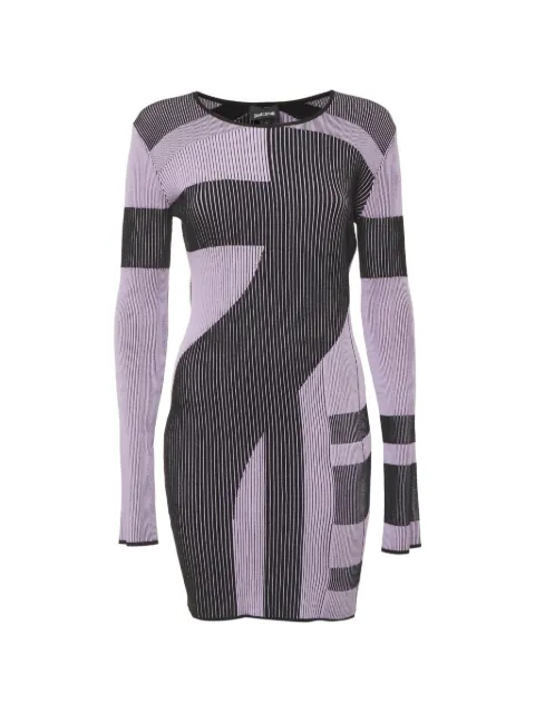 Just Cavalli Vintage patterned midi dress Black 1335572