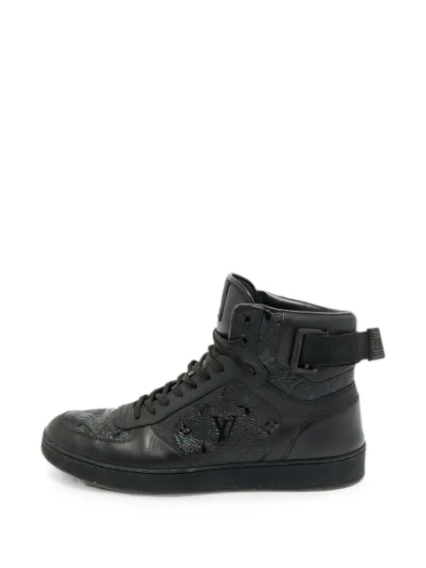 Louis Vuitton Pre-Owned Rivoli Monogram high-top sneakers Black 1277640