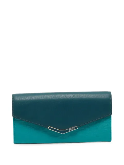 Fendi Pre-Owned 2Jours continental wallet Blue 1357853