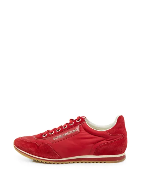 Louis Vuitton Pre-Owned lace-up sneakers Red 1300317