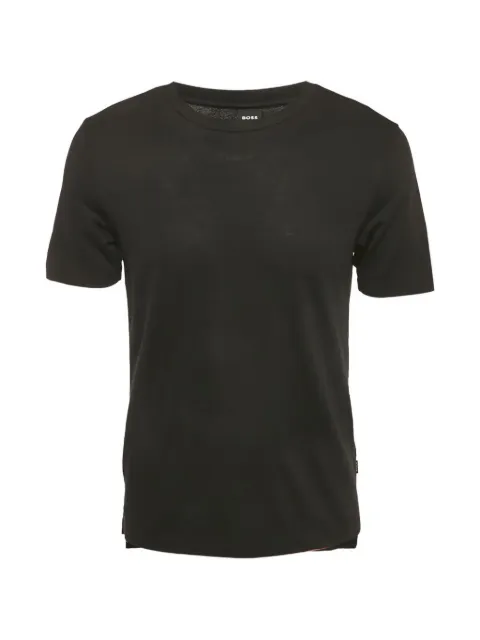 BOSS Thompson fine-knit T-shirt Black 1257096
