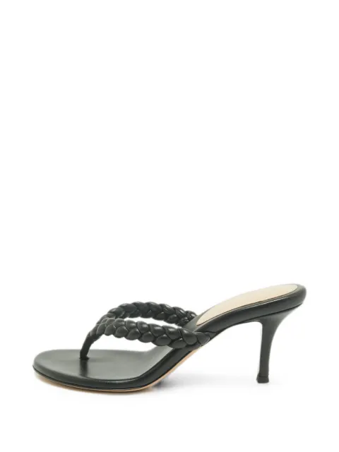 Gianvito Rossi Tropea braided-strap heeled sandals Black 1357057
