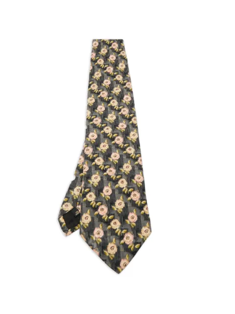 Ermenegildo Zegna Vintage floral-print tie Grey 1280120