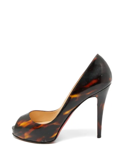 Christian Louboutin Pre-Owned Very Prive peep-toe pumps Brown 1261080