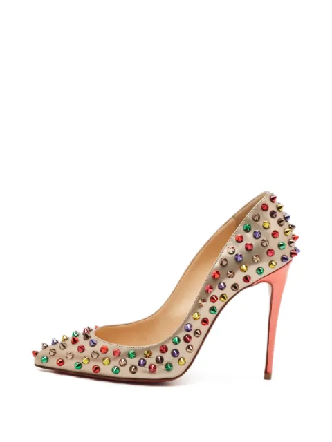 Christian Louboutin Pre-Owned Pigalle Follies Spikes pumps Gold 1326738