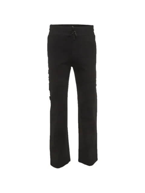 Off-White Pre-Owned logo-band track pants Black 1287912